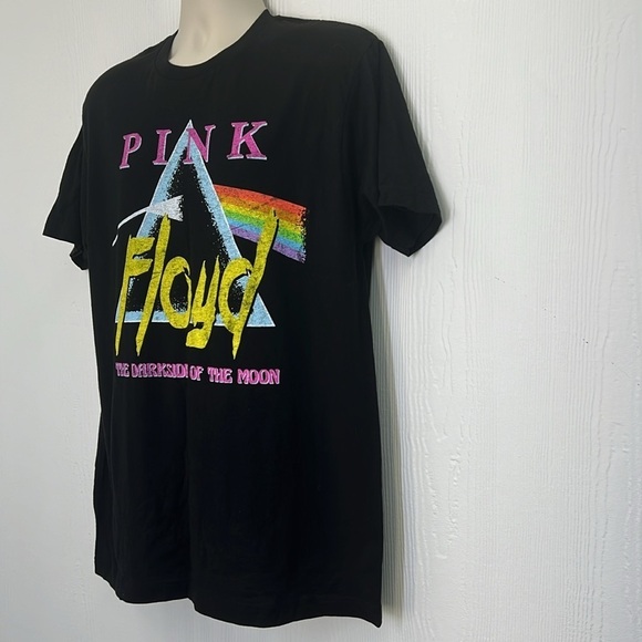 Pink Floyd- Pink Floyd The Darkside Of The Moon Graphic Black T Shirt Size LG - Picture 5 of 9